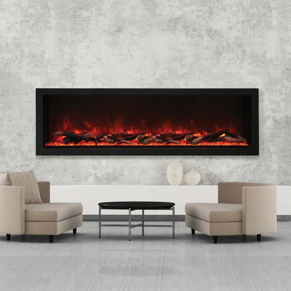 Manufacturer Custom Electric Artificial Decor Flame LED Decorative Tv Stand Indoor 3D Electric Fireplace