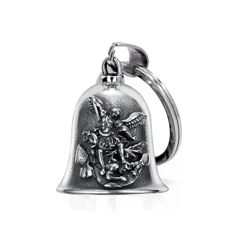 St Christopher Guardian Bell Pendant Key Chain