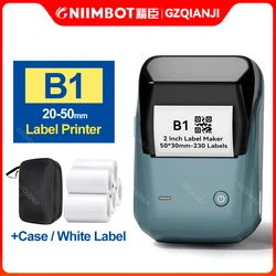 Niimbot B1 Mini Portable Thermal Self-adhesive Pocket Label Printer Inkless Wireless ink-free Sticker maker Mobile Android Paper