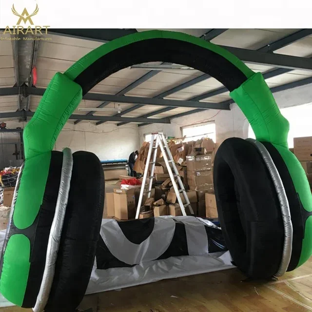 Giant Inflatable Headphone for DJ BOOTH decorations