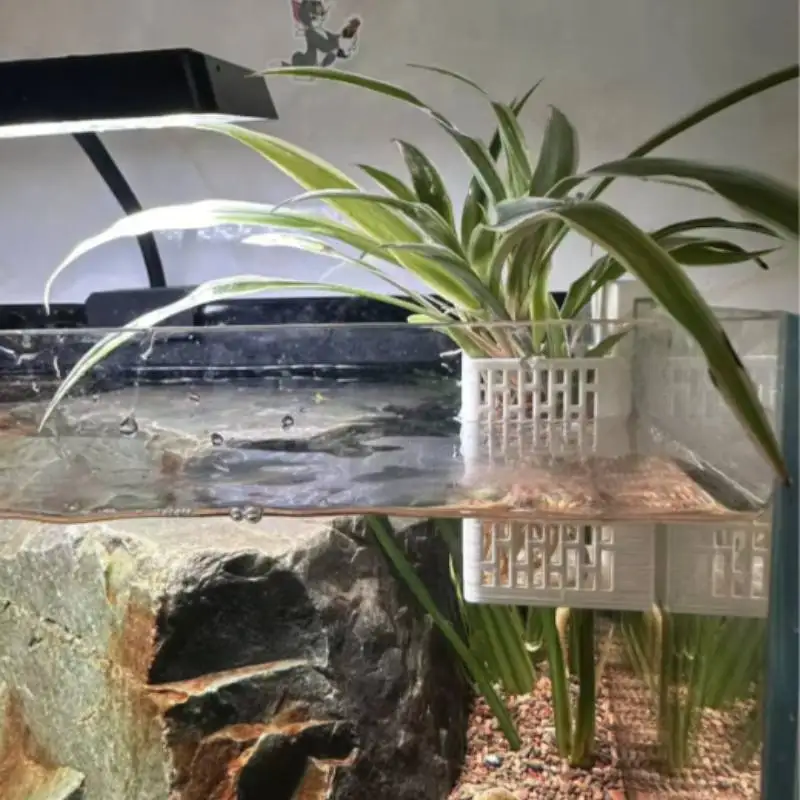 

Корзина для гидропоники в аквариуме, декор для водного ландшафта аквариума, аксессуары для выращивания гидропонных растений и садоводства