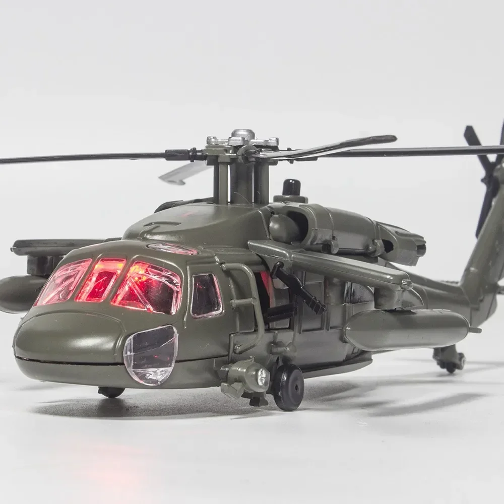 Black Hawk Armed Helicopter ﻿and Apache armed helicopter alloy model Display Ornaments Gifts Collection