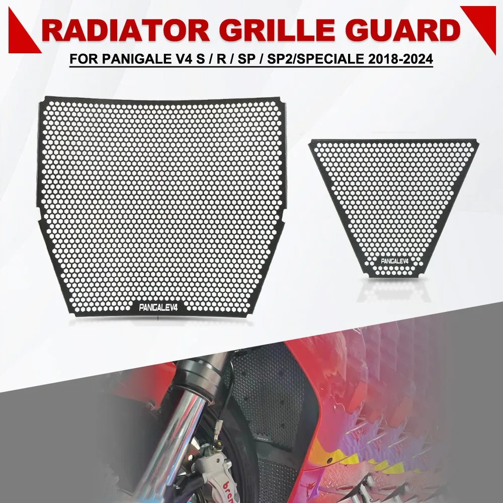 

For Ducati Panigale V4 S / R / SP / SP2/Speciale 2018-2019-2020-2021-022-2023-2024 Radiator Guard Grille Cooler Cover Protection