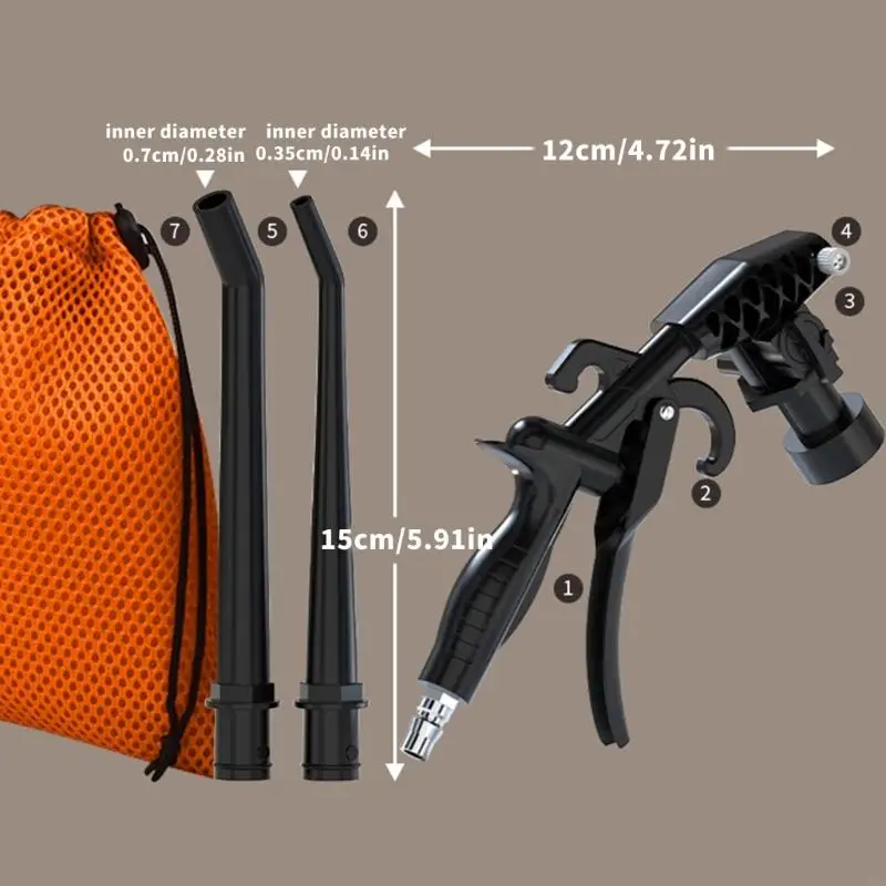  Double Purpose Industrial Dust Vacuum Blower 0.5L Collection Bag Nozzle Set