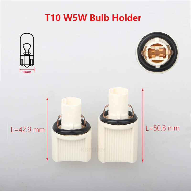 

1x Car Clearance Light Socket For VW Jetta 2005 Bora 2009 T10 W5W Bulb Holder Accessories
