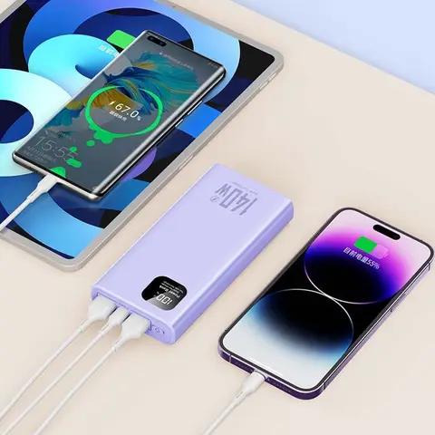 100000mAh 140W batterie externe haute capacité PD 22.5W charge ultra rapide chargeur de batterie Portable pour iPhone 12-17 Samsung