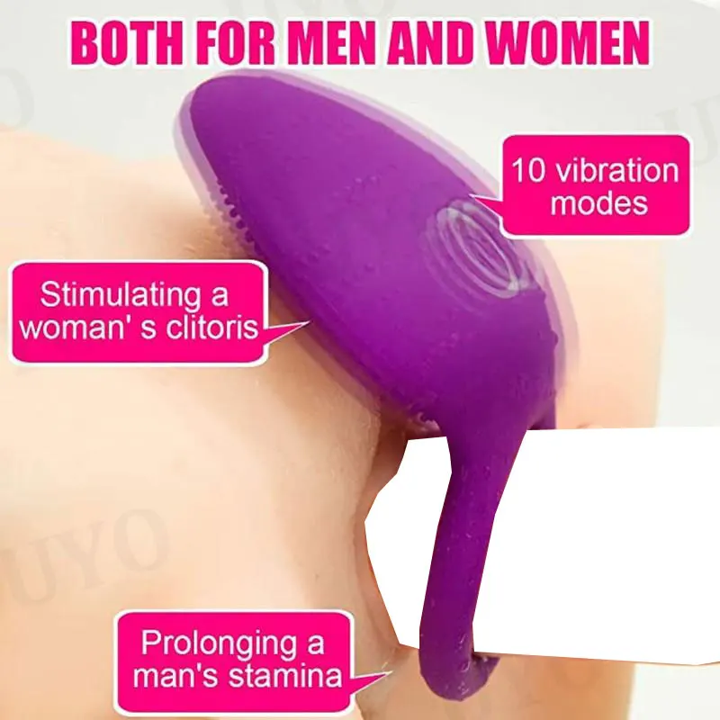 Penis Ring Vibrating Clitoris Stimulator man sex toys  For Couple Vibro Delay Lick Vagina Orgasm Lock Fine Sleeve Vibrator