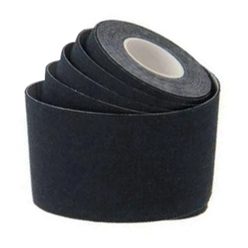 2PCS Sport Kinesiology Athletic Tape-Sports Injury Tape For Knee,Joint,Muscle Kinetic Tape Tape, Black & Skin Color