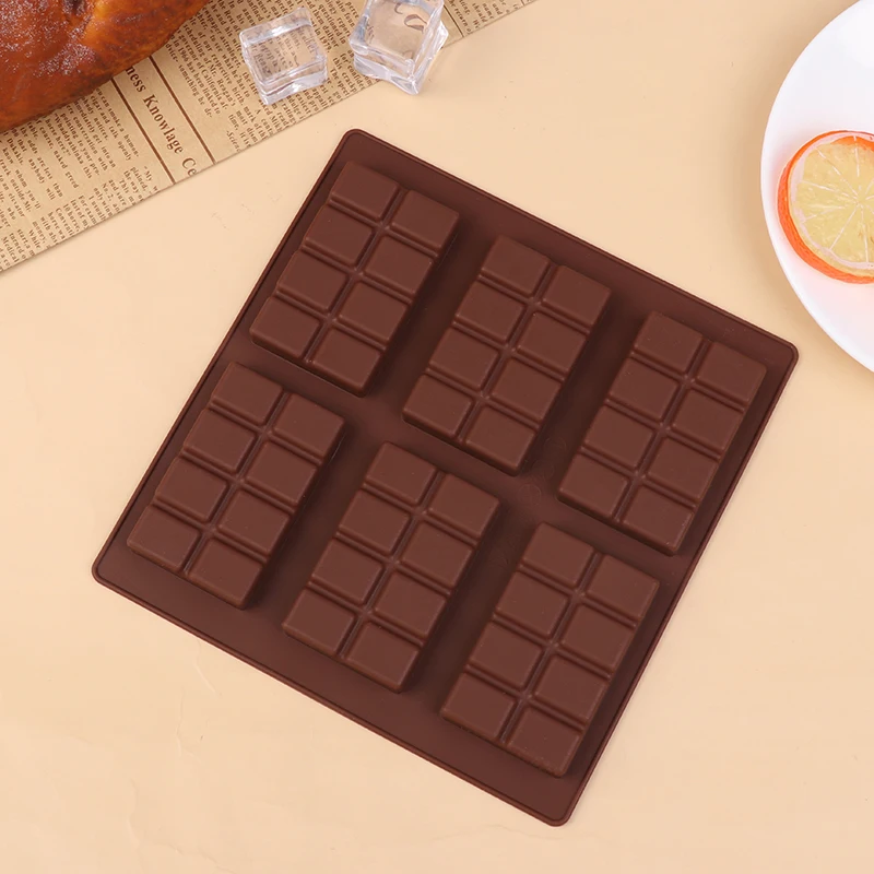 Molde de silicona rectangular para manualidades, barra de caramelo de Chocolate, romper, proteína, Engery, cera, derretido, bomba de grasa, aperitivos, herramientas para hornear de cocina