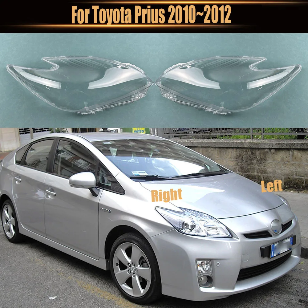 

For Toyota Prius 2010~2012 Front Headlight Shell Transparent Headlamp Cover Lamp Shade Plexiglass Replace Original Lampshdade