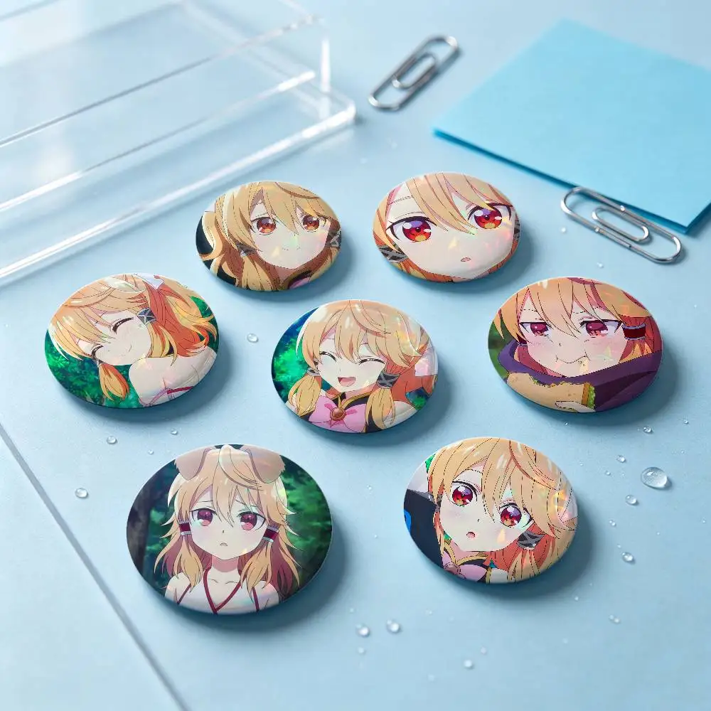 Latifa Seirei Gensouki Anime Badges 25 32 44 58 75 Mm Round Cosplay Pin Bag Decor Fans Collect Friends Gifts Brooch Souvenir