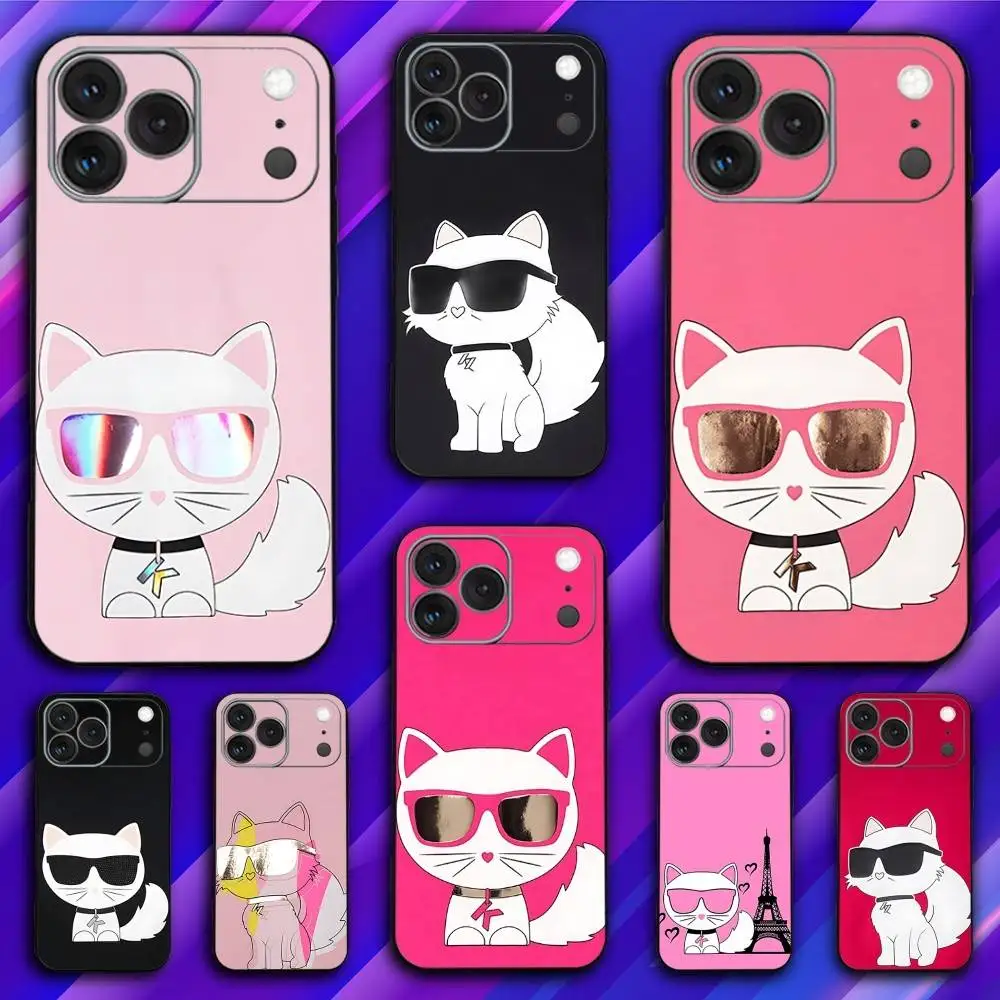 

Fashion COOL Cats Phone Case For iPhone 17,16,15,14,13,12,11,Pro,Max,Plus,X,XS,SE4,E,Mini,Soft Black Case