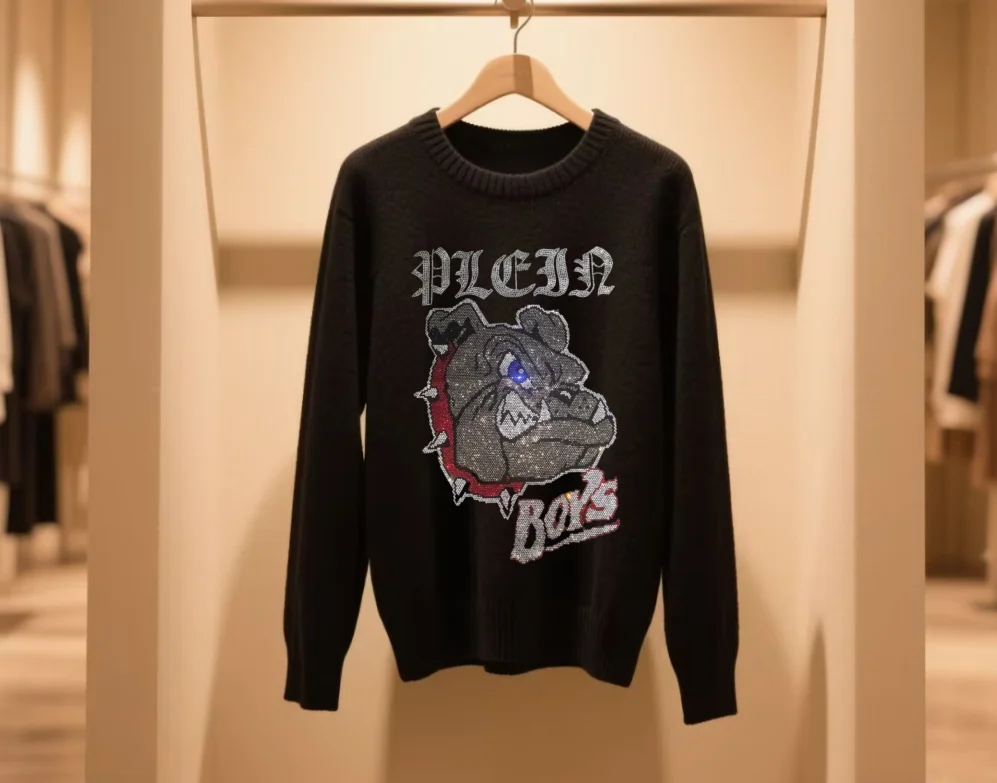 

Mens Clothing rhinestone pullover men's gifts designer