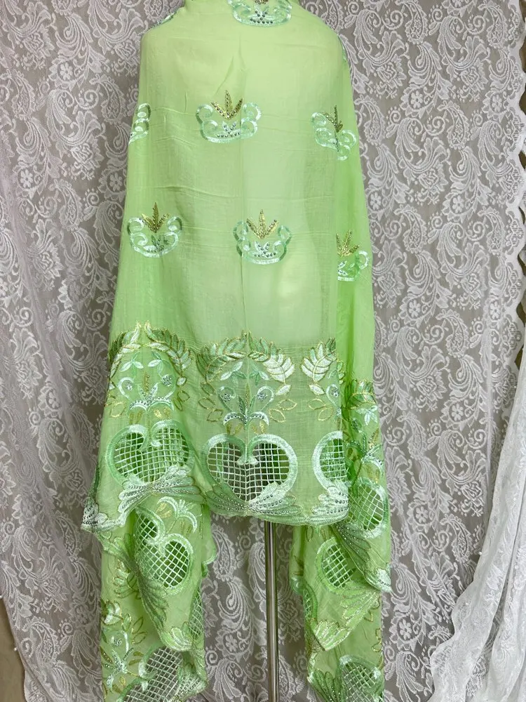 2026 Neuer Afrikanischer Islamischer Damen-Schal Modischer Pashmina-Turban Gebetstuch 100% Baumwolle Bestickter Schal Muslimischer Party-Hijab für Damen – Detail 17
