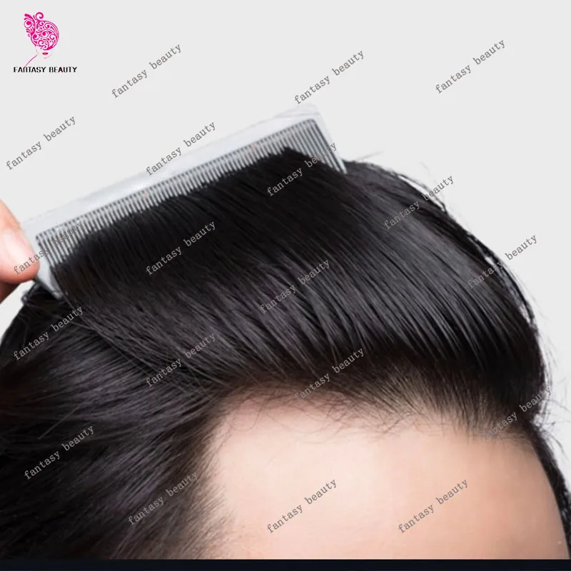 

Прочный австралийский французский кружевной и тонкий кожаный мужской парик из полиэстера с естественной линией волос, черный, серый парик 1B30, коричневый парик из человеческих волос, оптовая система