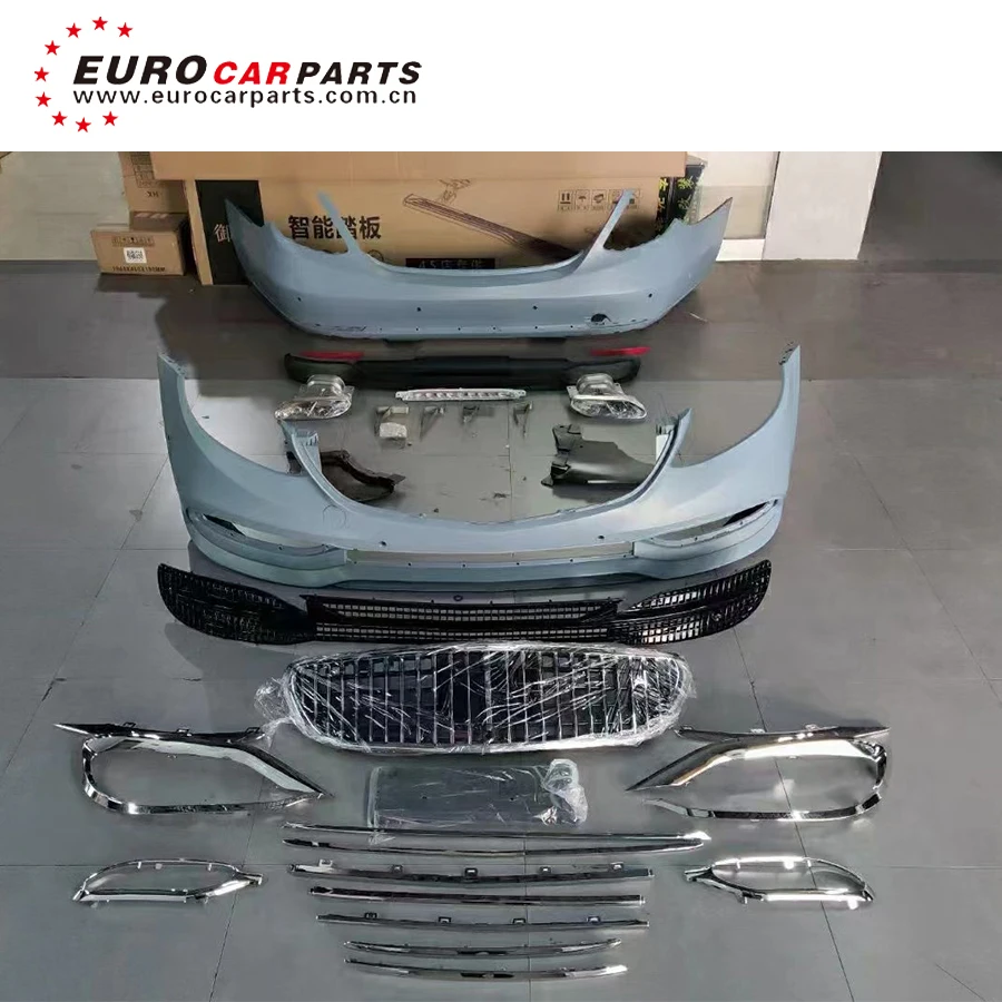 E Class W213 E180 E200 E43 E53 E63 Automobiles Exerior Body Parts Facelift Car Set May Style Front Bumper Rear Bumper Grille