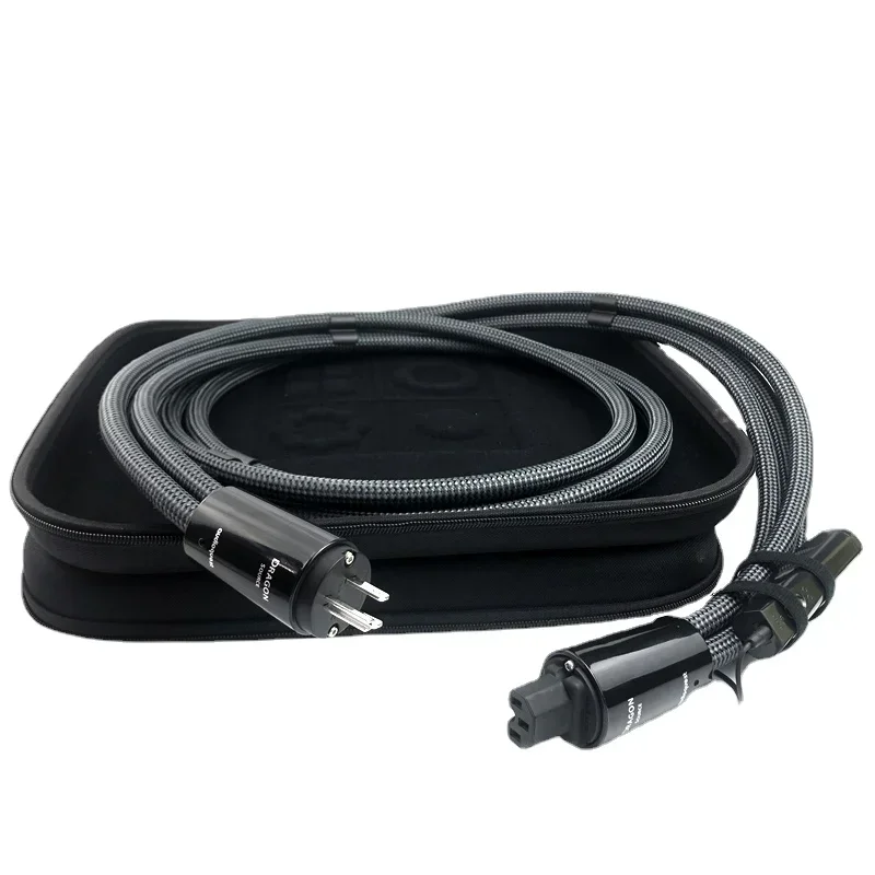 Picture 5: Hi-End Dragon Source Power Cable C13 Schuko EU / US Plug HiFi Audio AC Power Cord 15A / 20A IEC Amplifier Power Cable