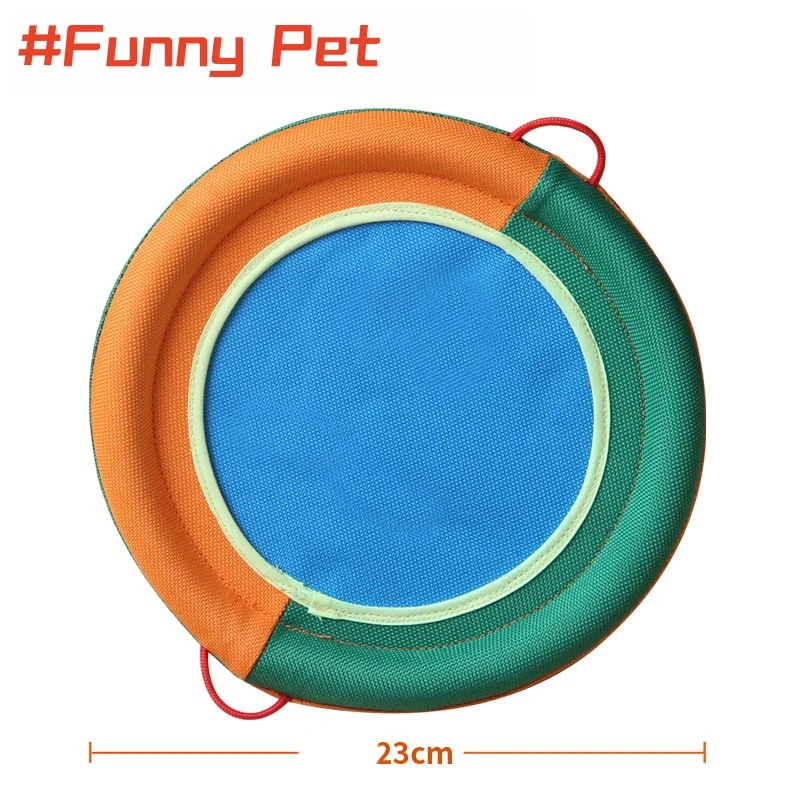 Resistance To Bite Enhance Cultivate Feeling Grind Teeth Threw large breed Dogs Outdoor Training ramie cotton fabric flying disc