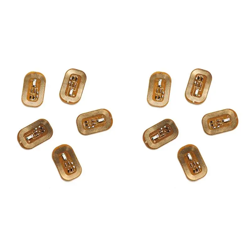 

10Pcs NFC Flash Nail Sticker LED Bare Chip Intelligent Luminous Nail Lamp Nail Sticker Enhancement, Dark Blue