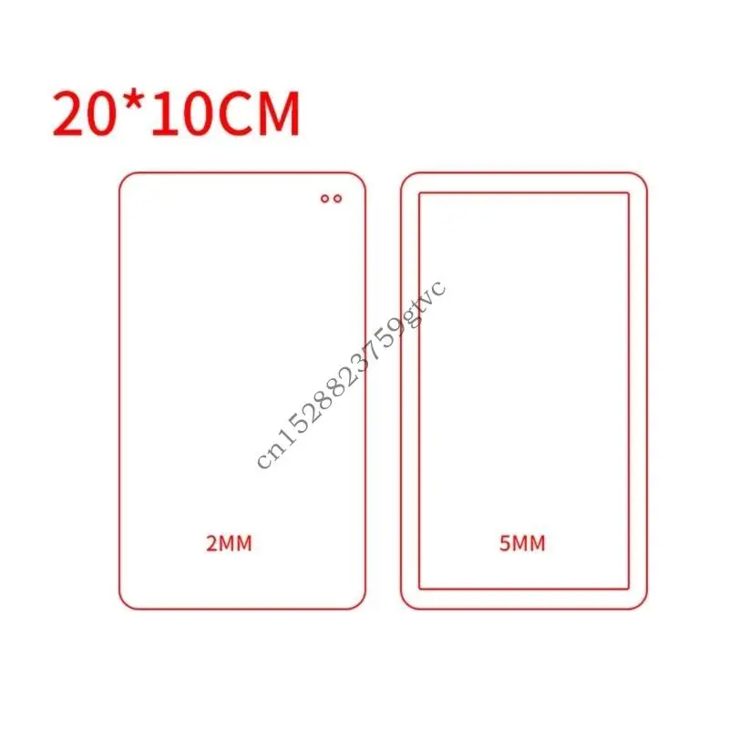 

D0UF Acrylic Plate Mold Empty Plates for DIY Hand-Making Crafts