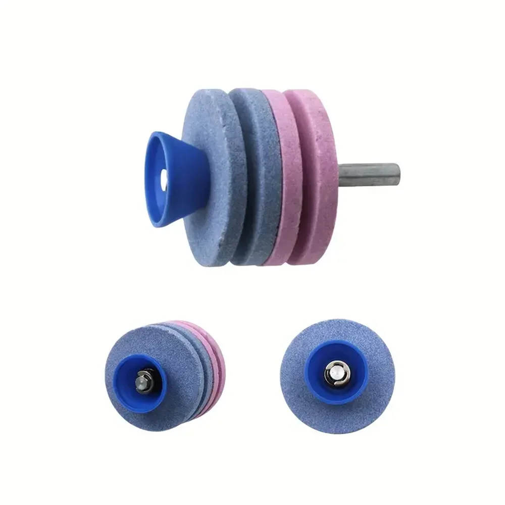 Universal Knife Sharpener - Fastest Rotary Drill Cutter for Lawn Mower Blades, Gardening Tools, and More - Wrinkle-Free