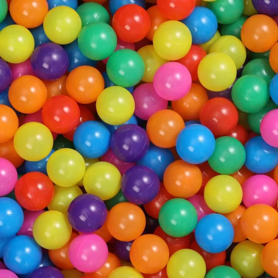 Bola pit bolas 2000 contagens jogar bolas de plástico para bola pit cercadinho bpa-livre à prova de esmagamento rastejando túneis bolas para cães de estimação