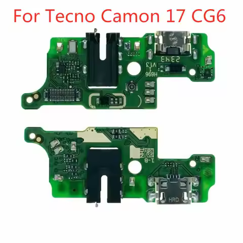 1pcs USB Charging Dock Port Socket Jack Plug Connector Charge Board For Tecno Camon 17 CG6 CG6j / Spark 8 KG6k 4 Ram