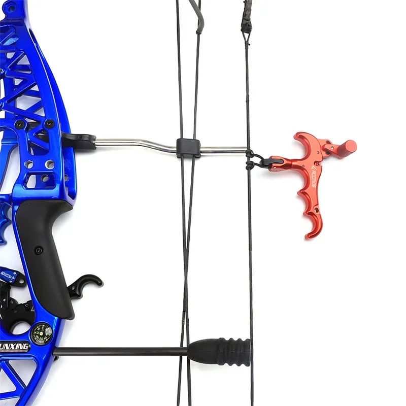 

ACCMOS блочный лук для стрельбы из лука, 4-пальцевая ручка, спусковой механизм для большого пальца, вращение на 360 градусов, аксессуары для стрельбы