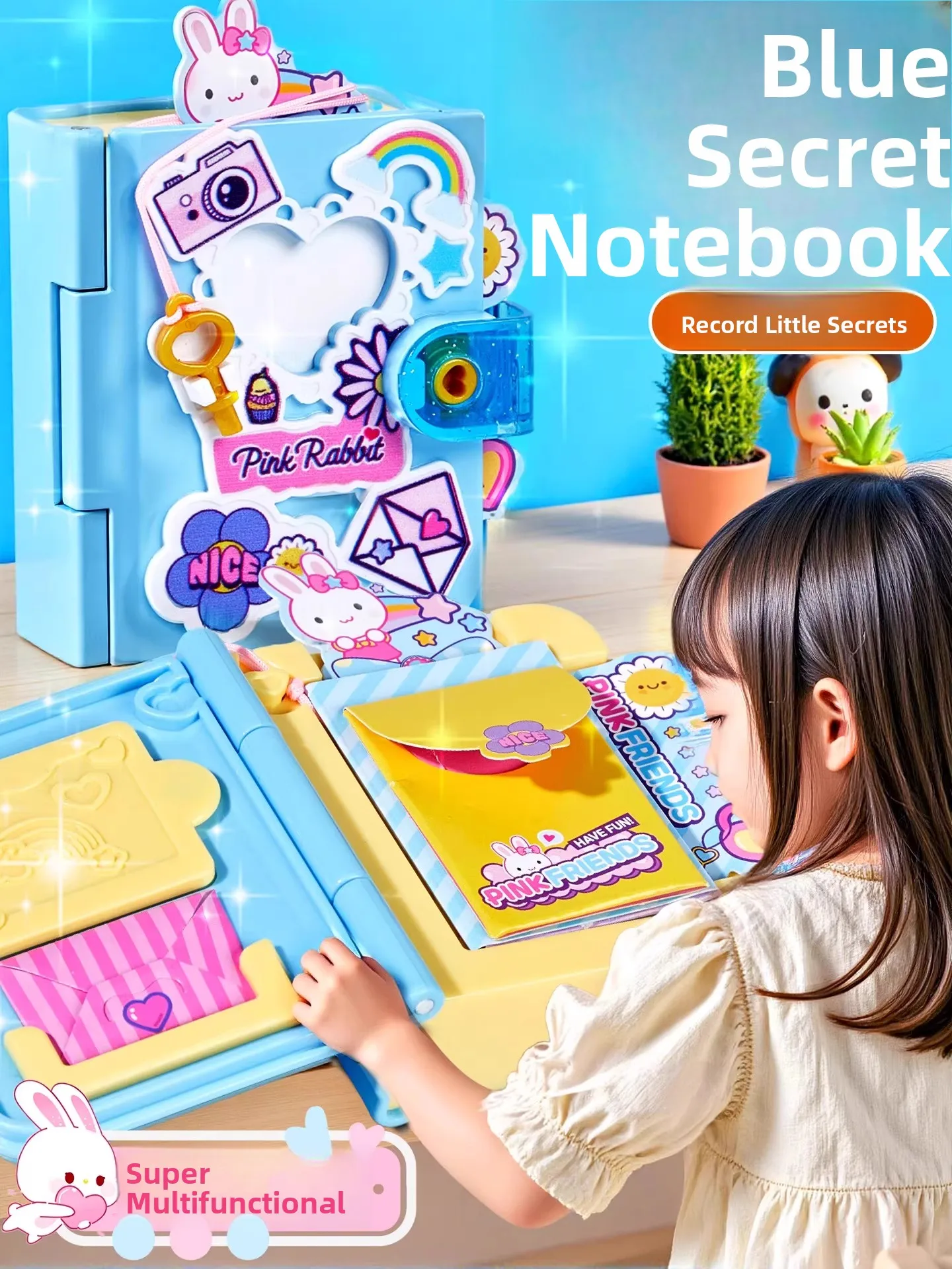 ビーンブック-女の子への誕生日プレゼント-子供の日のおもちゃ-ドールハウス-シミュレーションプレイ機器-ピンクの小さな人形のおもちゃ