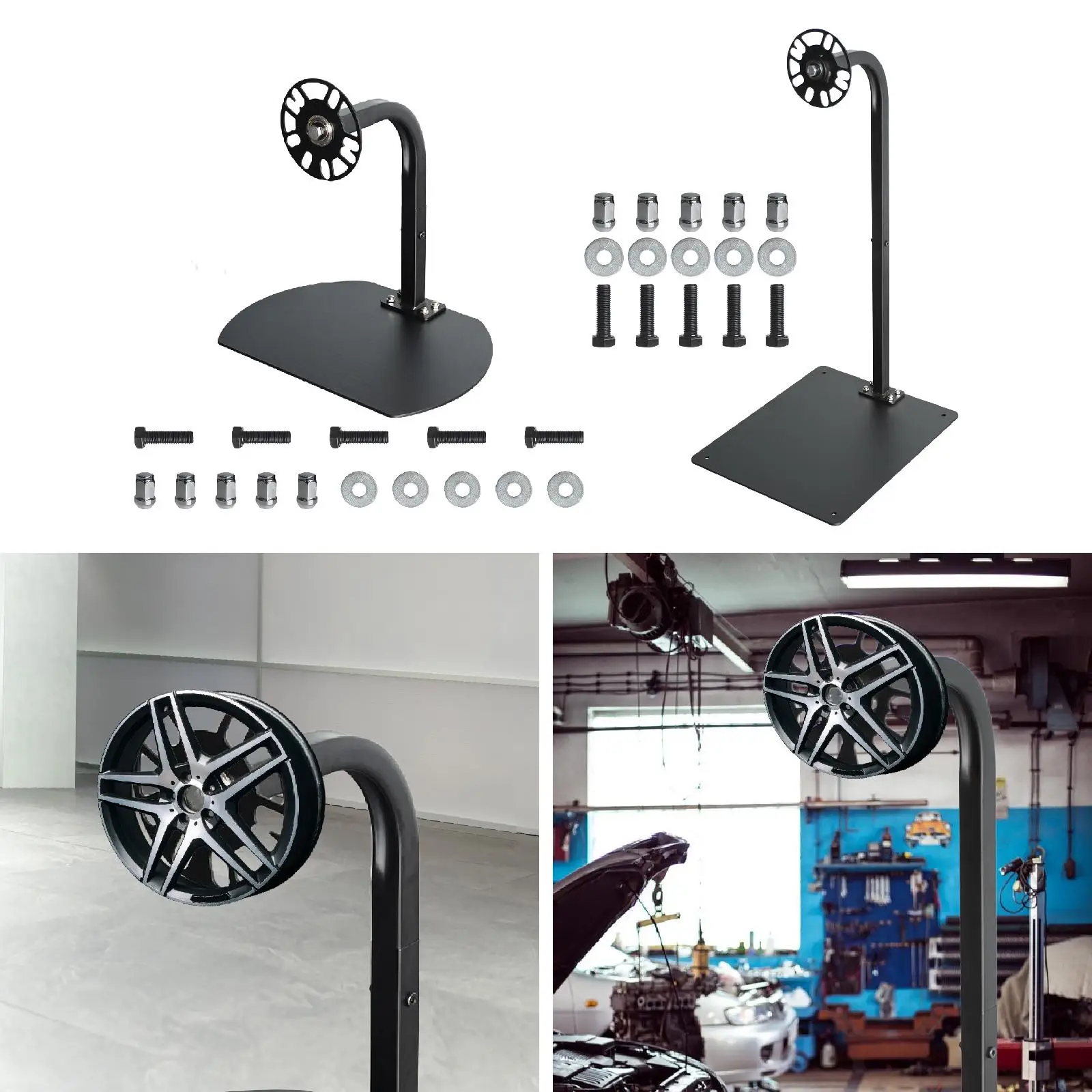 

Wheel Rim Storage Rack Vehicles Detailing Automobile Car Tire Display Stand