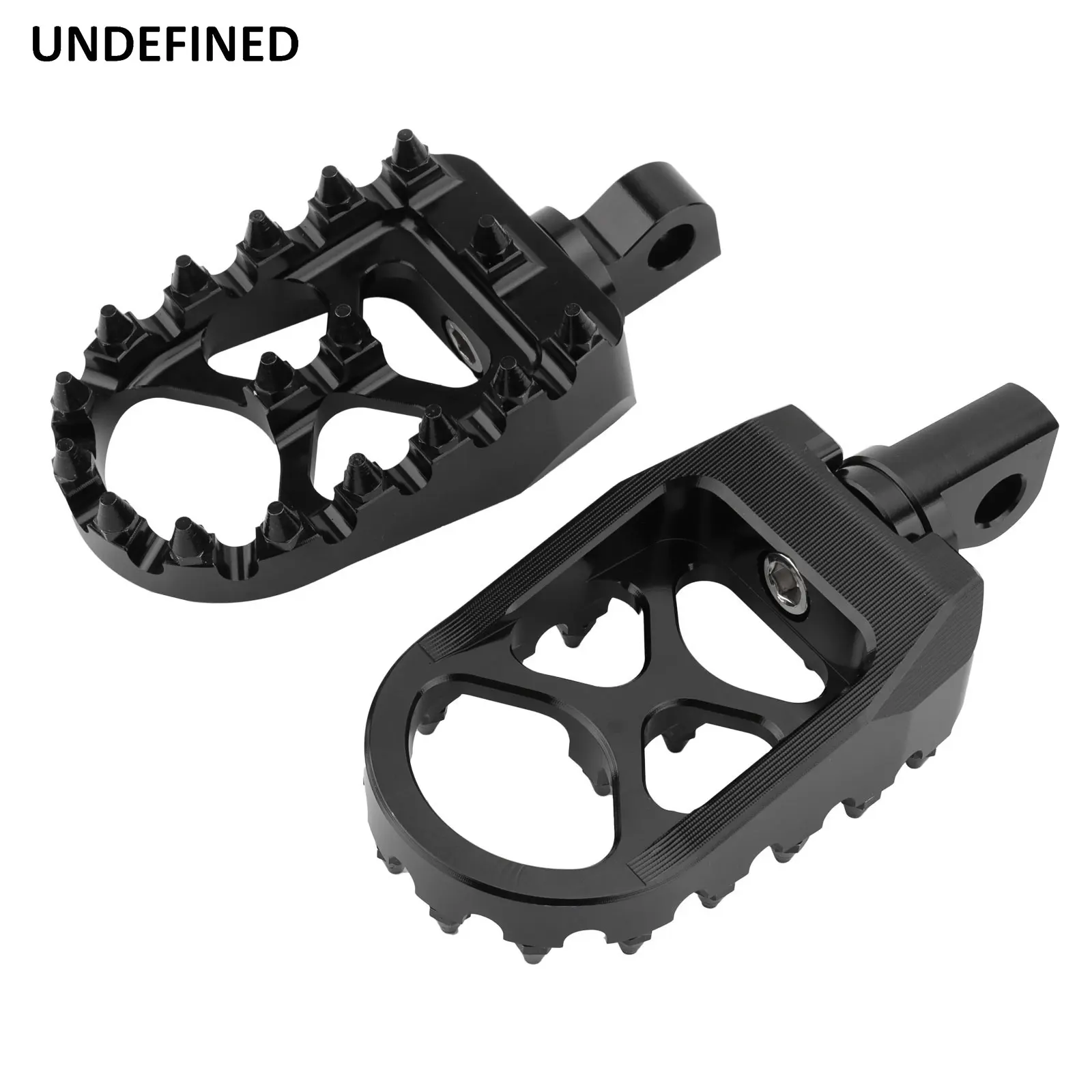 Wide Foot Pegs Black Spike MX Footrest Pedals Gear Shifter Pegs Aluminum For Harley Sportster XL 883 Dyna Fatboy Street Bob