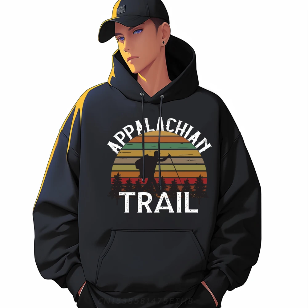 

Party Long Sleeve Sweatshirt Autumn Crewneck Male Hoodies Appalachian Trail Hiking Mountains Party Hoodies Mens Clothing