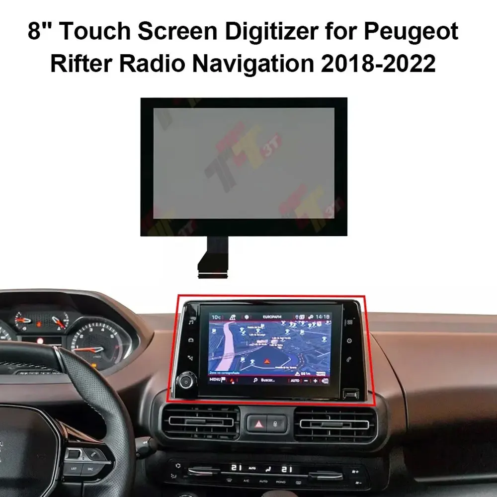 8-Zoll-Touchscreen-Dashboard für Citroen Berlingo, Peugeot Partner, Rifter, Toyota Proace City Radio-Navigation – Detail 2