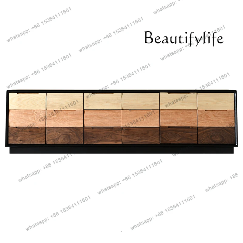 

Nordic Design Universal Tv Table Floor Luxury Storage Walnut Black Tv Stand Modern House Wood Fernsehen Tisch Furniture Home