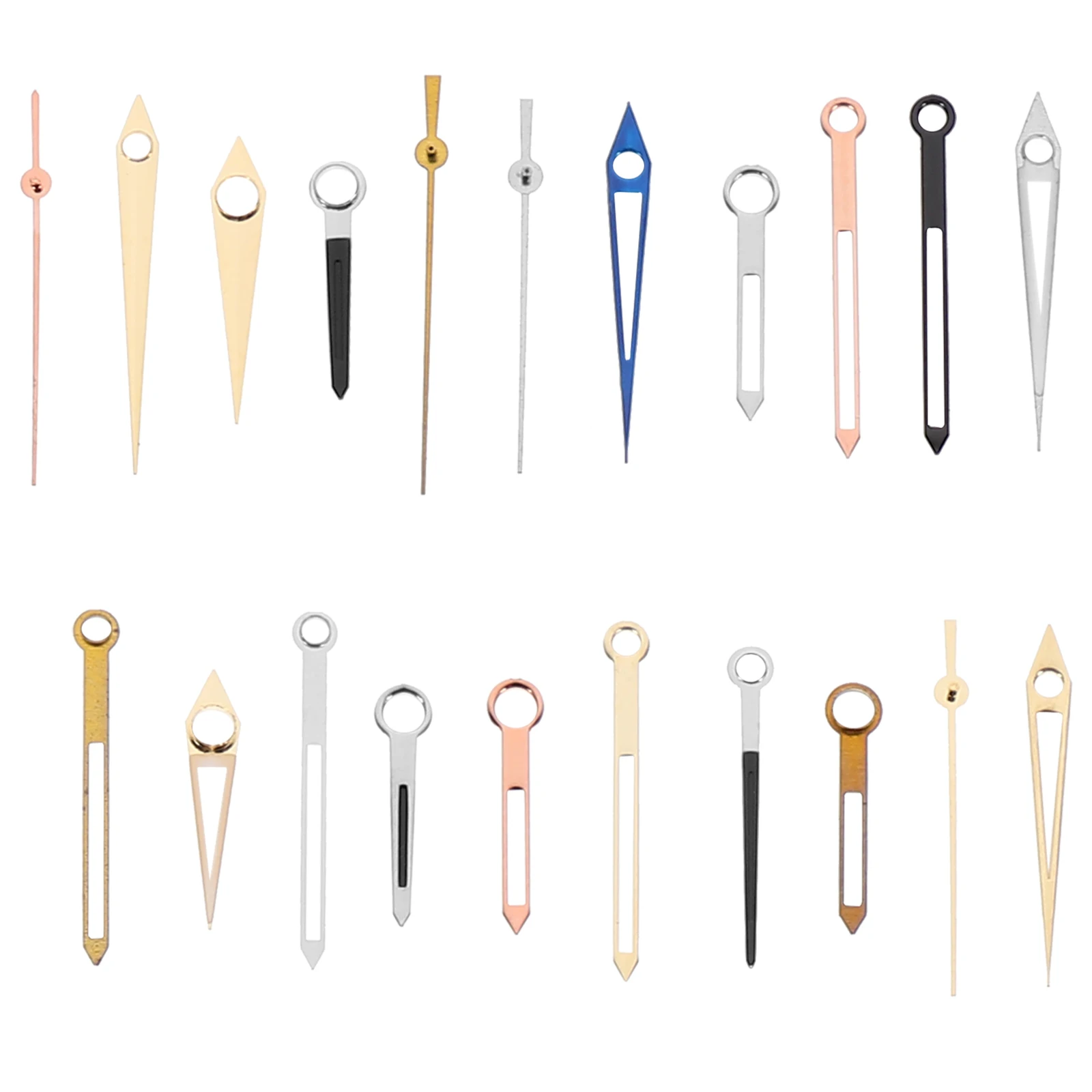 

1 set Hour Minute Second H Set Watch Pointers Needles Lightweight Durable Plastic Aluminum Repair Accessories Practical