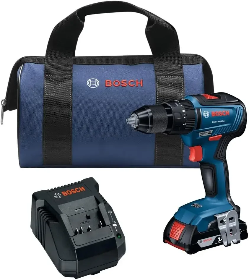 18V EC Brushless 1/2 In. Hammer Drill/Driver Kit with (1) 2 Ah Standard Power Battery