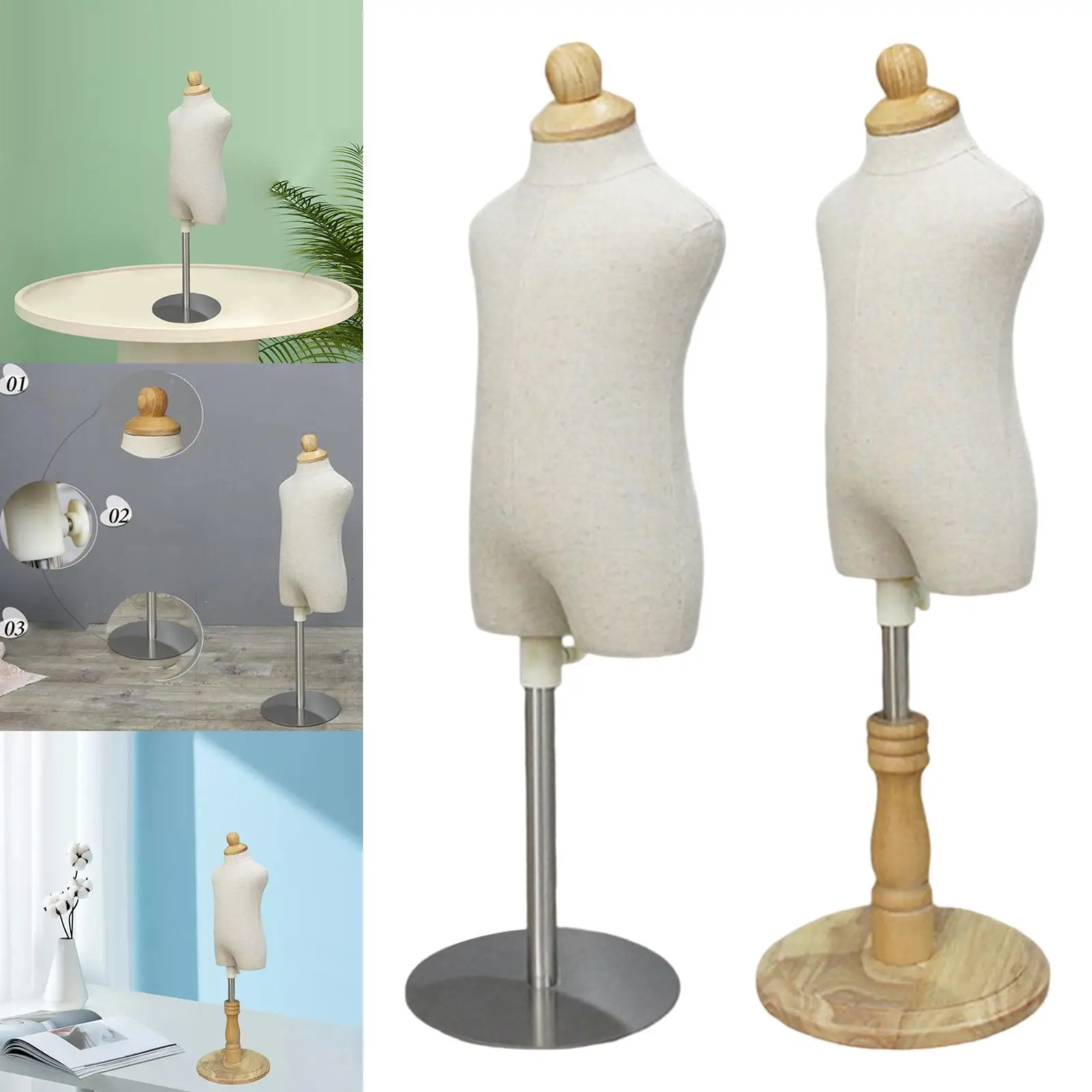 جذع الطفل الصغير، نماذج العرض للفتيات والفتيان من القزم لعروض الحرف اليدوية والخياطة