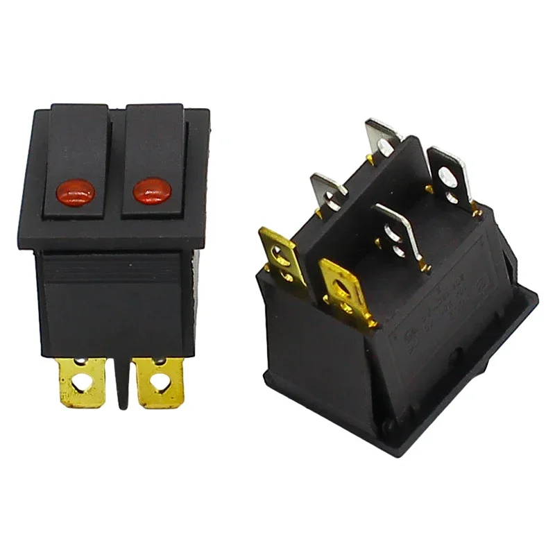 1PCS Rocker switch  cat-eye two gang  double