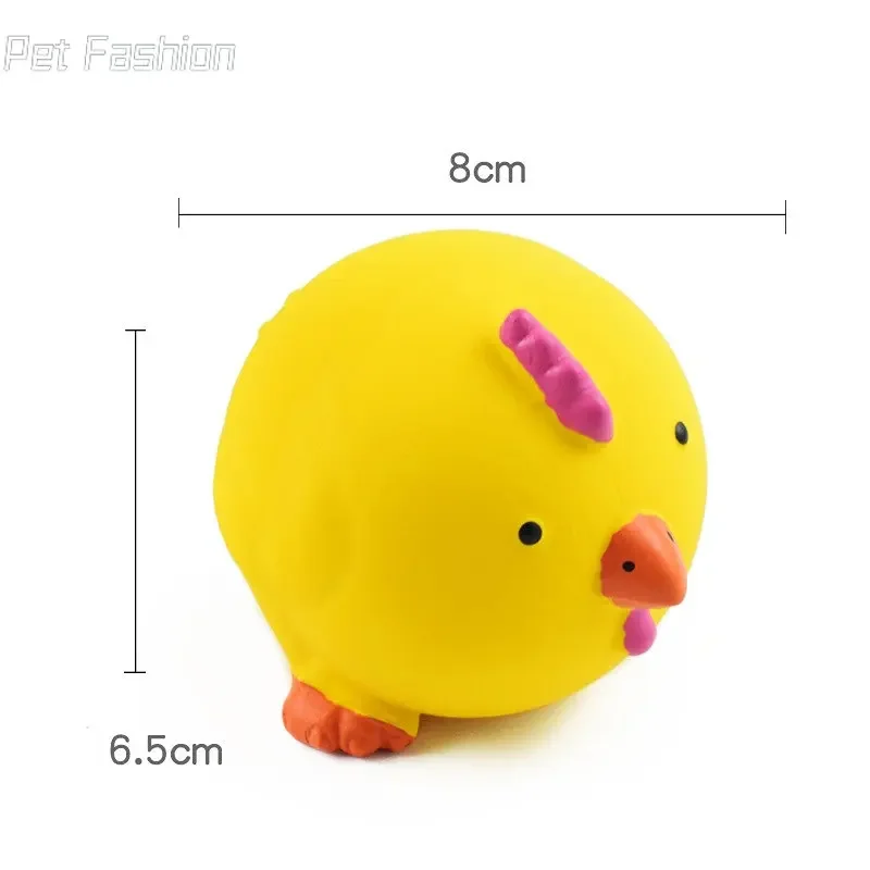 Pet Interactive Toy for Dog Cat Screaming Rubber Chicken Pig Cow Toy for Dogs Latex Squeak Squeaker Chew Training Pet Products