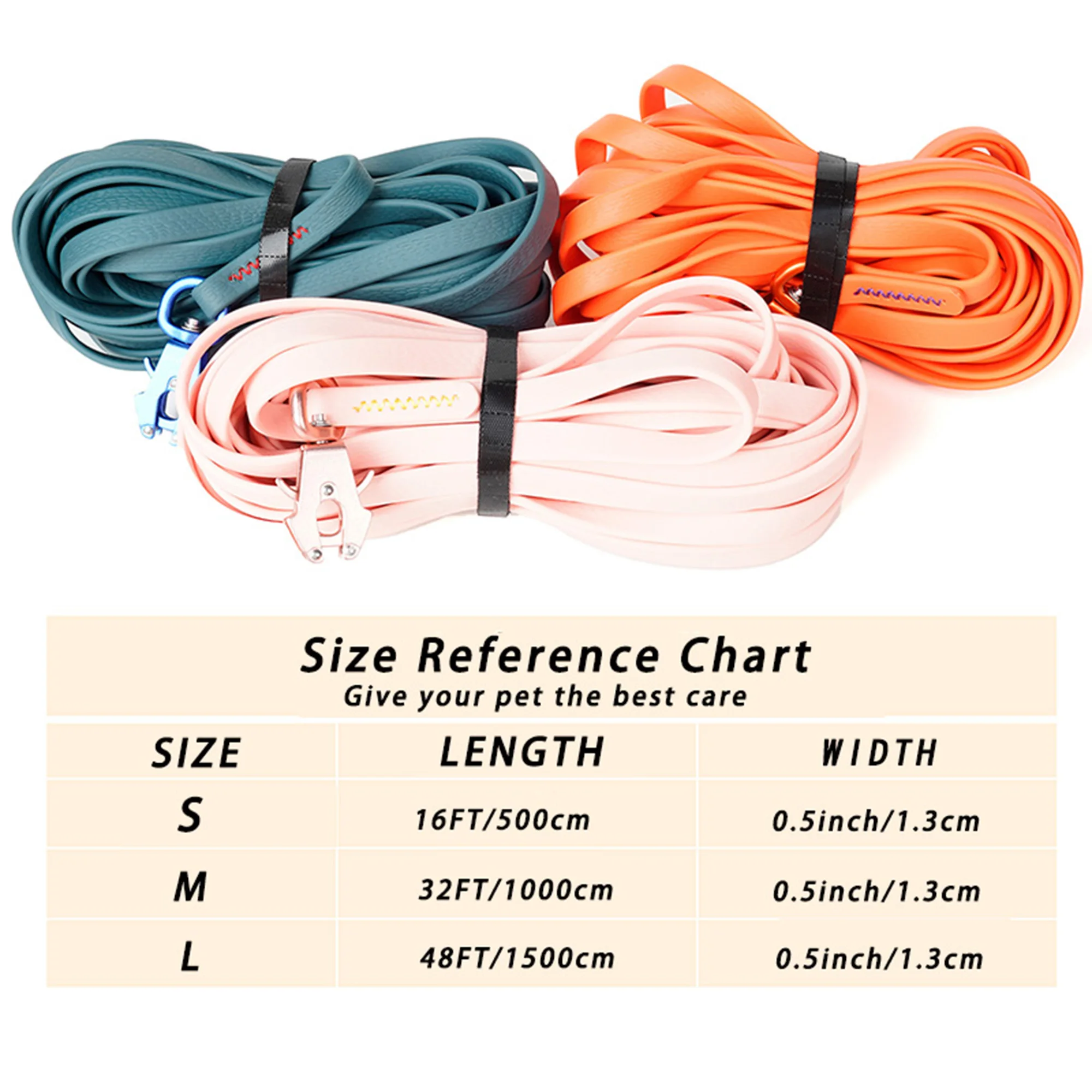 

PVC dog leash long lead Waterproof dog leash long leash for dog long dog lead pvc dog leash Waterproof dog lead 5m 10m 15m
