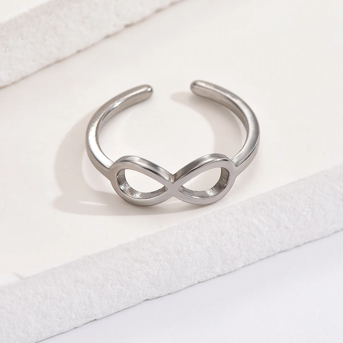 7pcs Adjustable Open Size Stainless Steel Toe Rings Set
