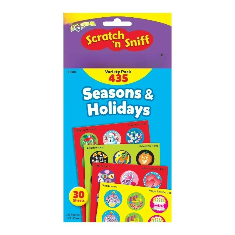 

Набор наклеек Stinky Stickers, темы: Праздники и сезоны, 432 шт./упаковка