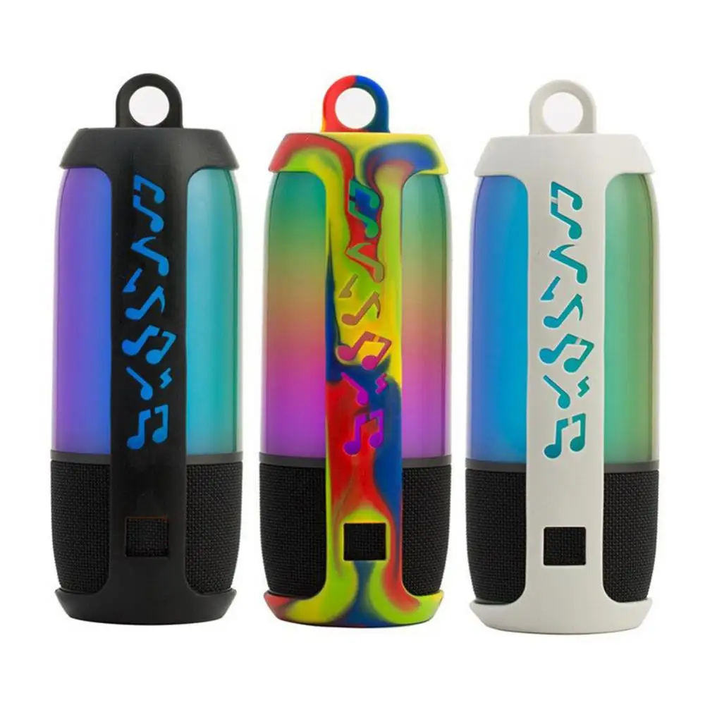Funda protectora de silicona con nota musical para altavoz JBL Pulse 3