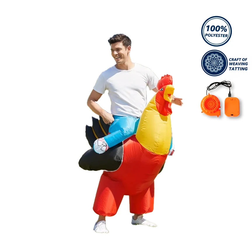 

Взрослый надувной костюм петуха, забавный надувной костюм курицы, вечерние надувные игрушки для косплея, праздничный подарок
