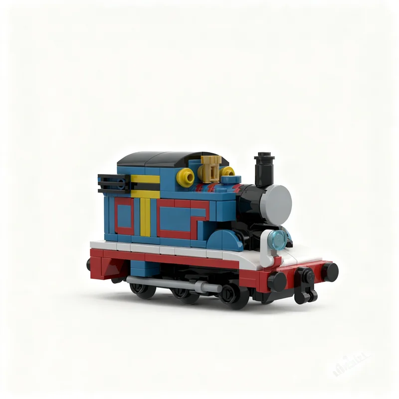219pcs MOC Thomas Light Train Model Building Blocks Toy Architecture Christmas Gift Creative Brick Assemble Birthday Education