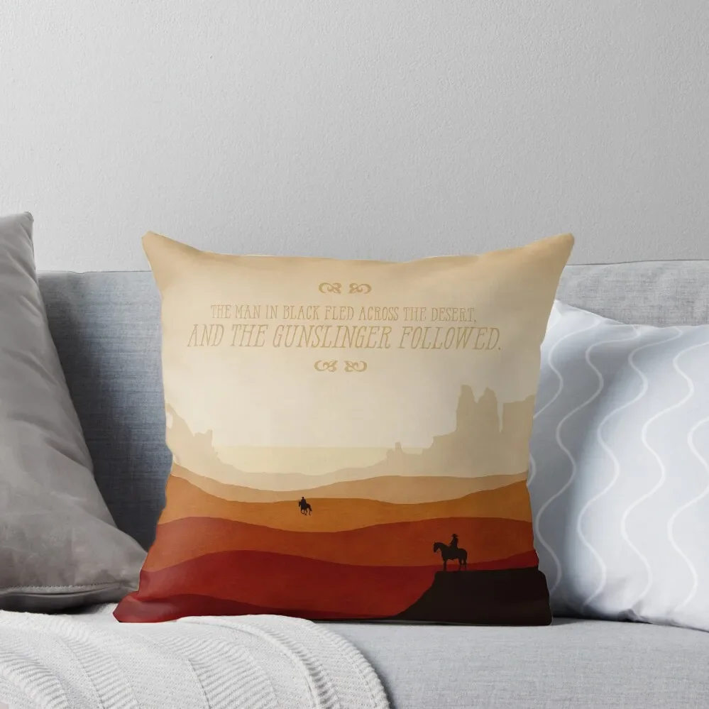 

And The Gunslinger Followed Throw Pillow