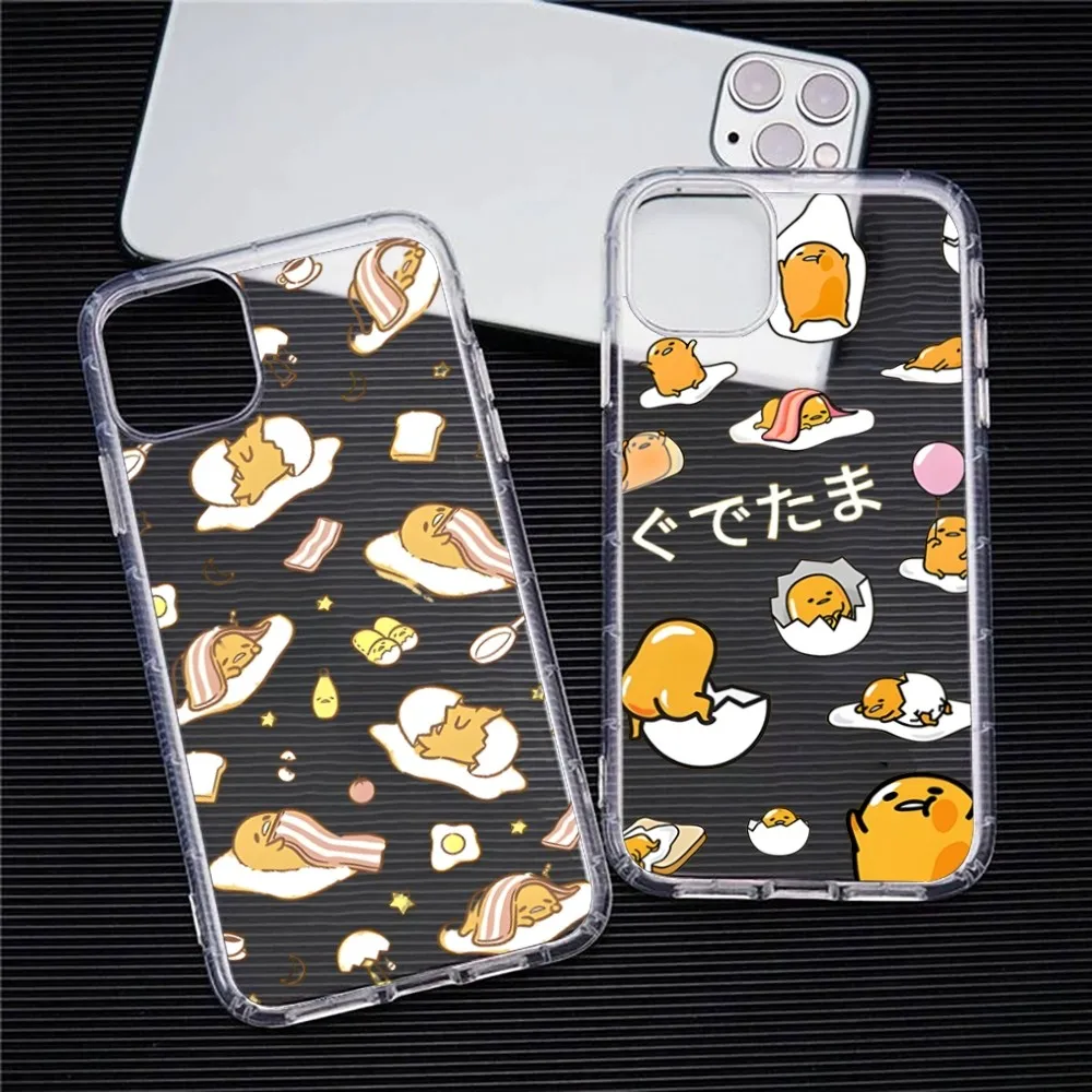 Cartoon G-Gudetama Phone Case For Iphone 15 11 13 14 Pro Max 7 8 Plus X Xr Xs Max Se2020 12mini Transparent Cover