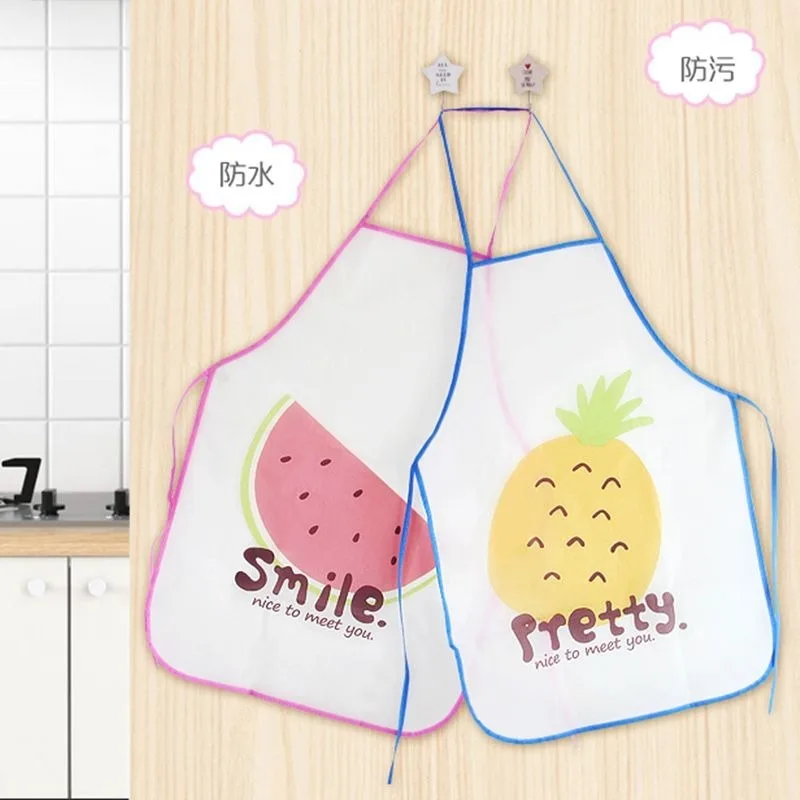 Fruits Kitchen Waterproof Apron kids original Children Waterproof girl princess waiter work apron oil pattern printed apron