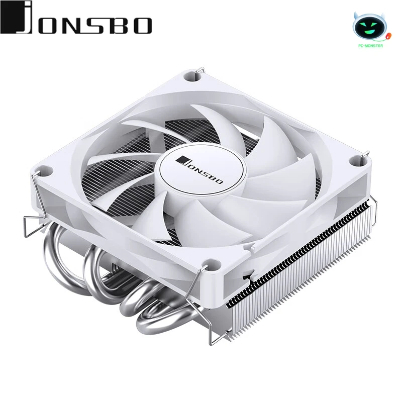 JONSBO HP400S Pressure Profile CPU Cooler 쿨러 4 Heat Pipes Air Cooling Radiator Quiet 90mm 4Pin PWM Fan ITX Small Case Itx Cooler 