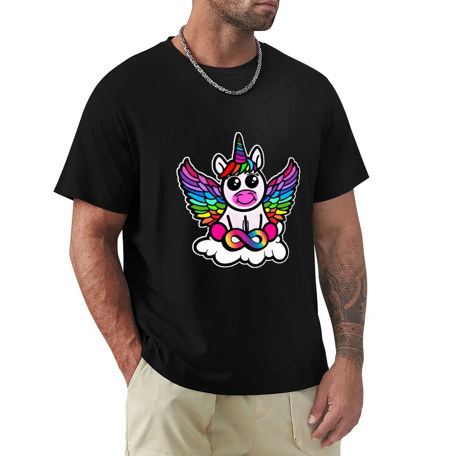 Neurodivergent unicorn T-Shirt funny t shirts cotton T-Shirt
